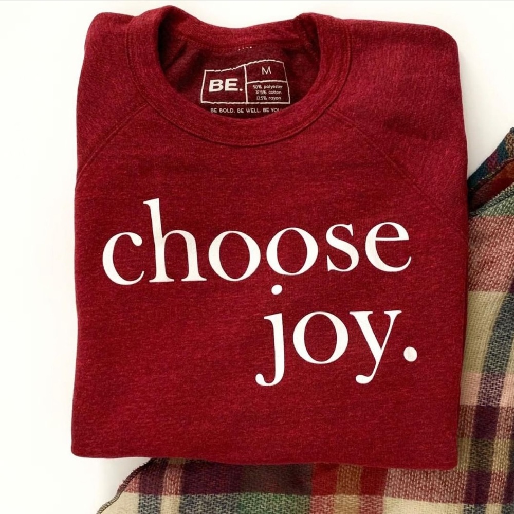 Red Choose Joy Sweatshirt